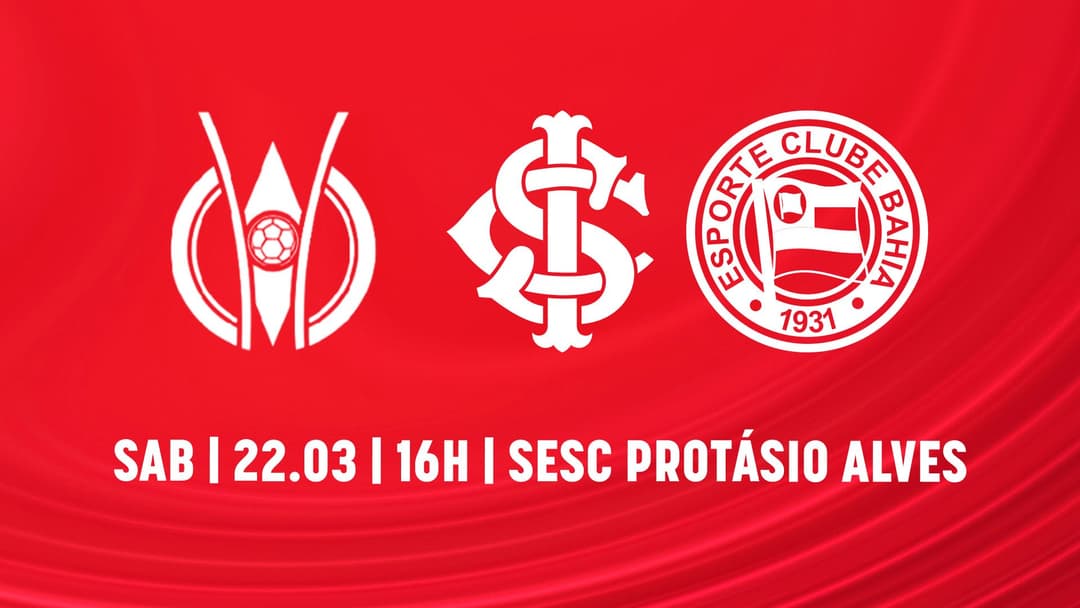 Serviço de jogo: Inter x Bahia - Campeonato Brasileiro Feminino A1 2025 